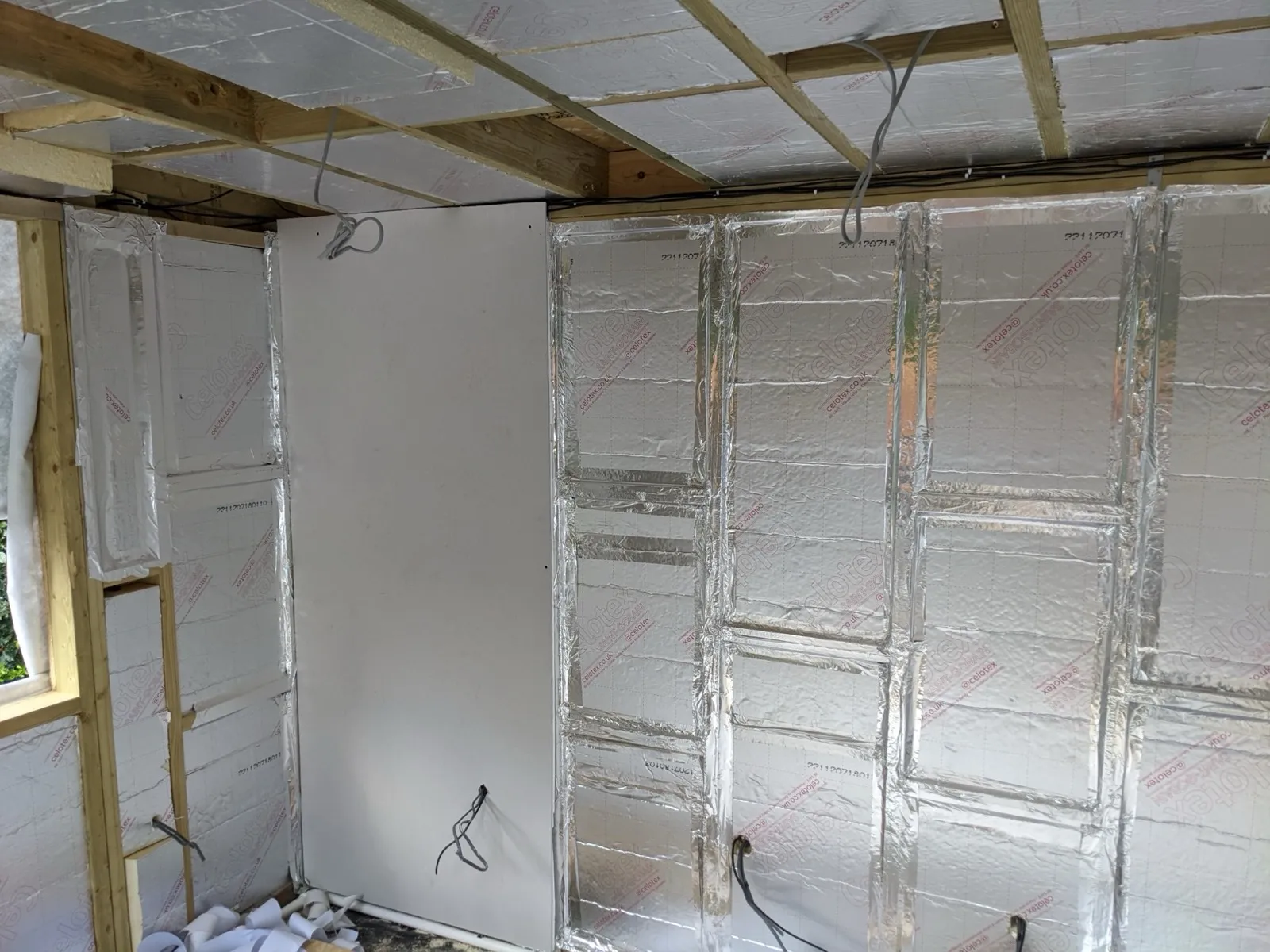 first plasterboard