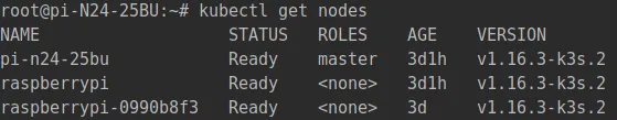 Cluster nodes