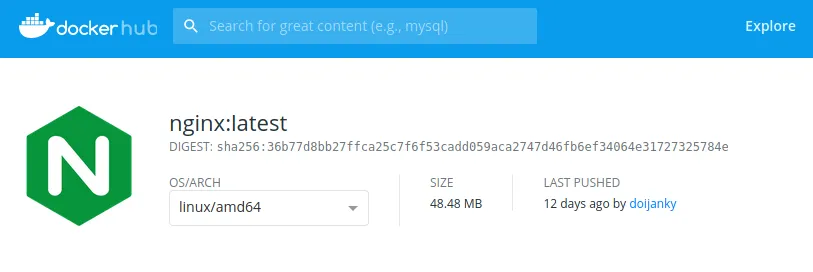 nginx latest for amd64