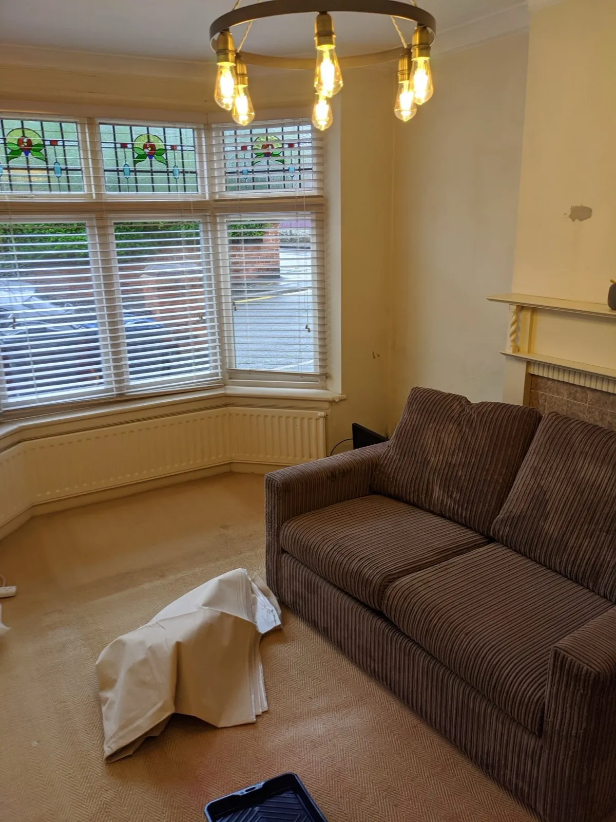 Dining room before re-decoration and window seat
